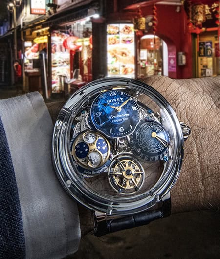 An elegant Bovet timepiece showcasing intricate complications and craftsmanship.