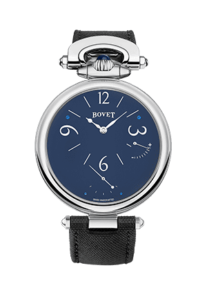 Elegant Bovet Fleurier 19Thirty timepiece with a deep blue dial and sophisticated design.