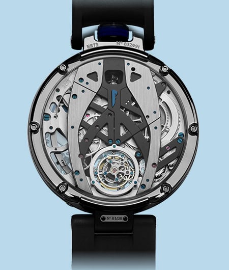 Intricate Fleurier - Battista Tourbillon timepiece showcasing advanced mechanical craftsmanship.