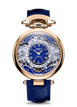 Luxurious Bovet Fleurier Virtuoso VII timepiece with intricate craftsmanship.
