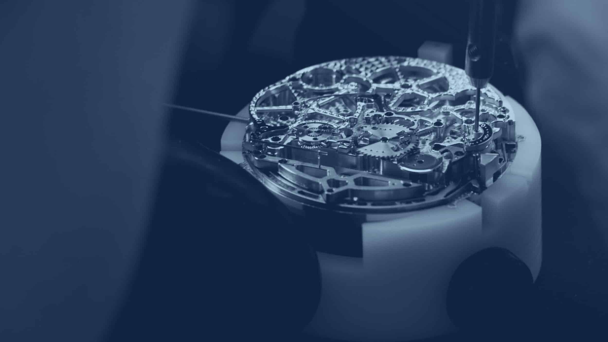 Exquisite mechanical timepiece movement showcasing intricate craftsmanship and precision engineering.