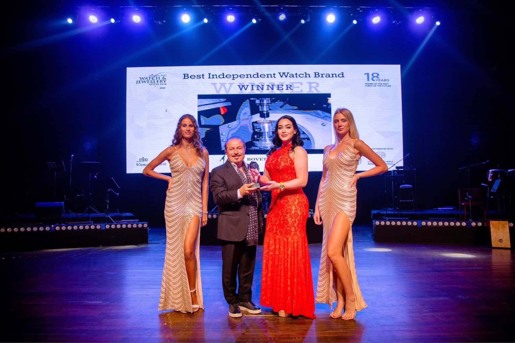 Bovet timepiece awarded at Middle East Watch and Jewellery of the Year Awards.