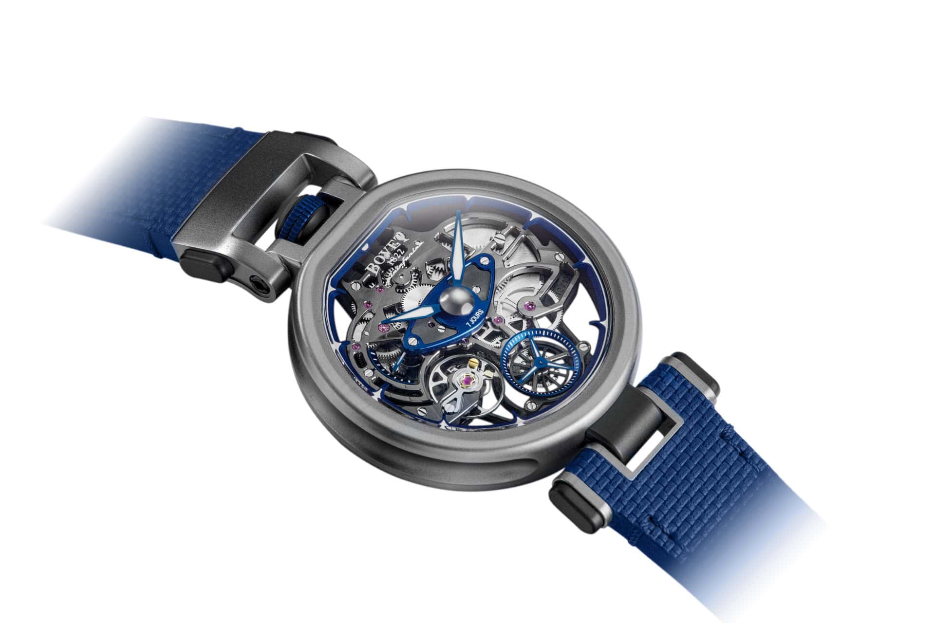 A stunning BOVET timepiece showcasing intricate skeletonized design and advanced craftsmanship.