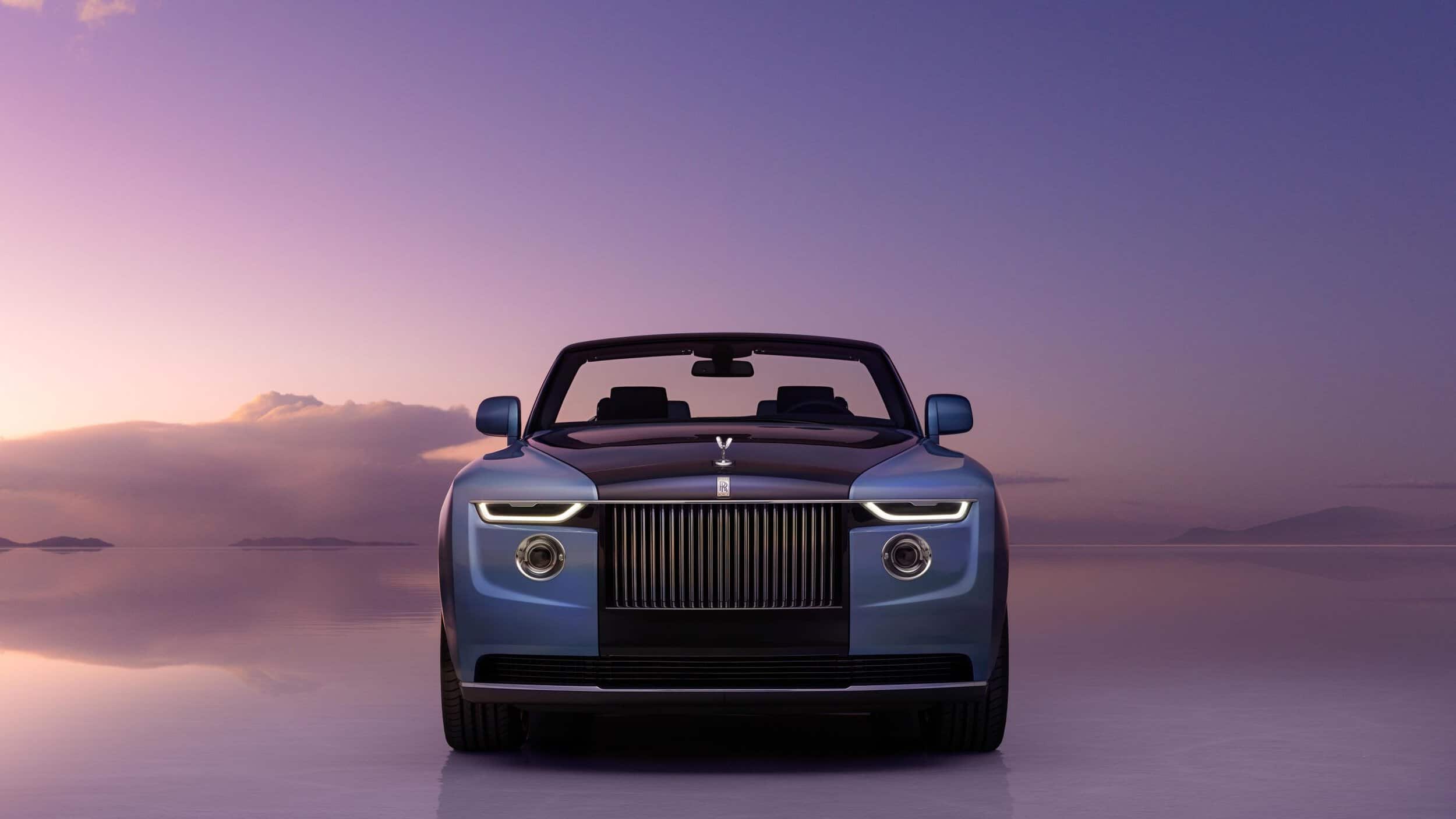 Luxurious Rolls-Royce with Bovet timepiece, showcasing elegance and craftsmanship.