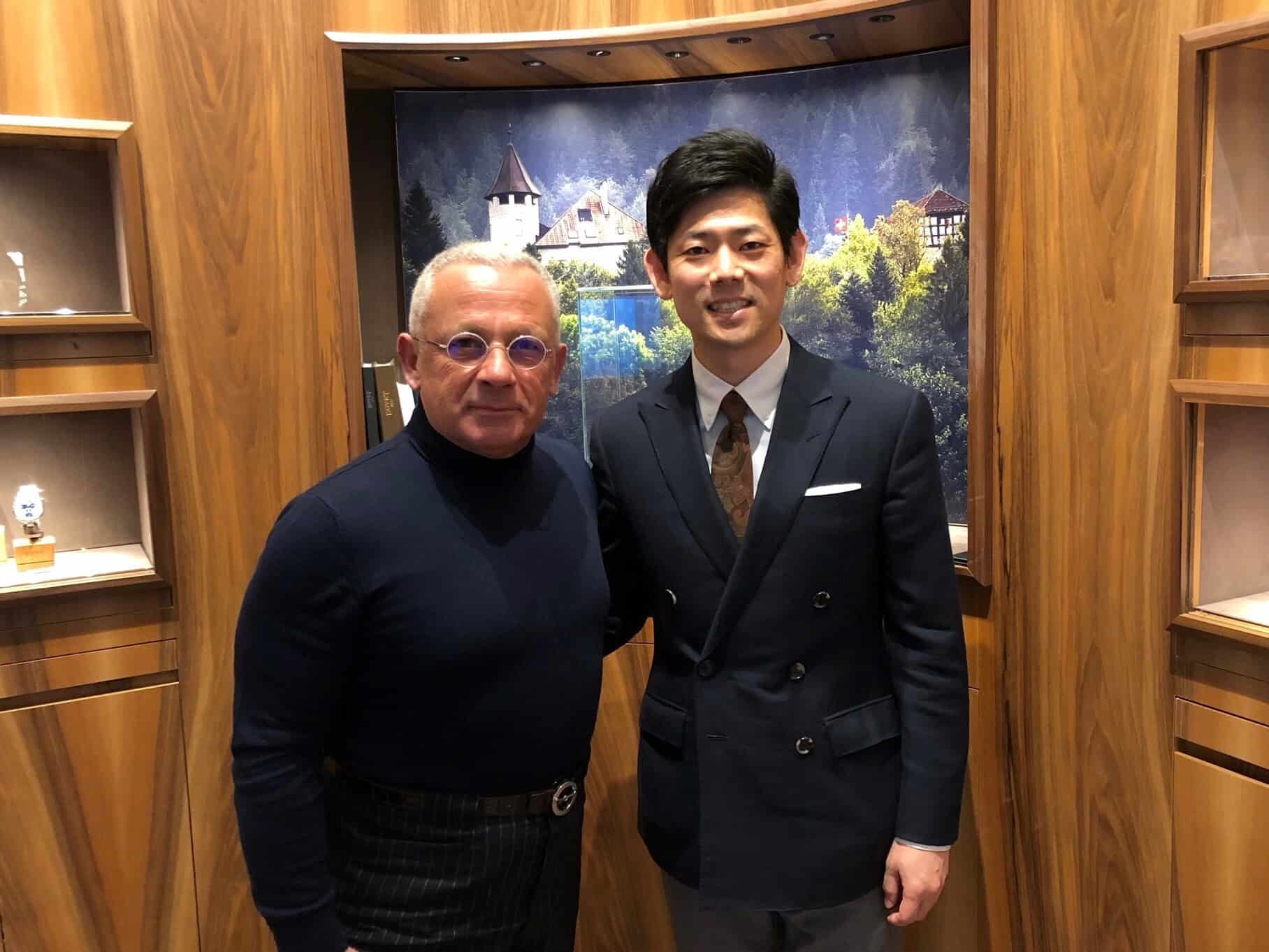 Elegant scene at BOVET Tokyo showcasing luxury timepieces and refined craftsmanship.