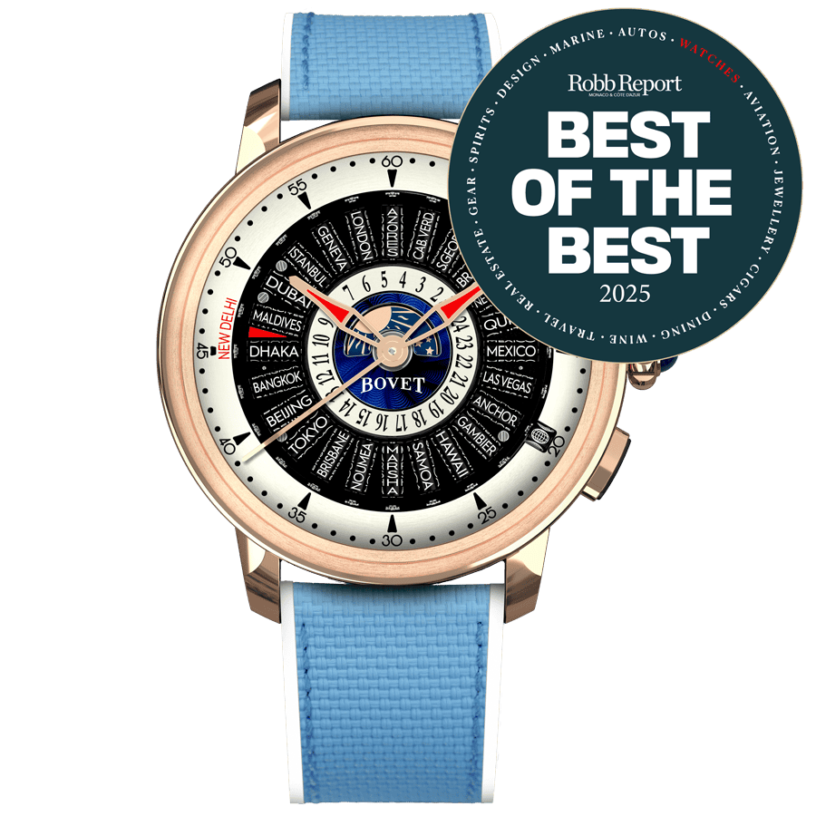 Luxurious Bovet timepiece awarded Best of the Best 2025 by Robb Report.