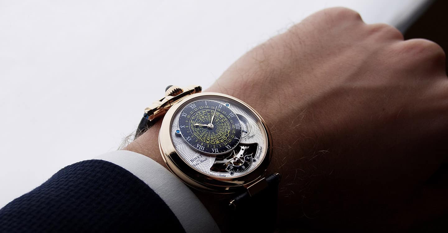 Exquisite Bovet timepiece with intricate dial and craftsmanship details.