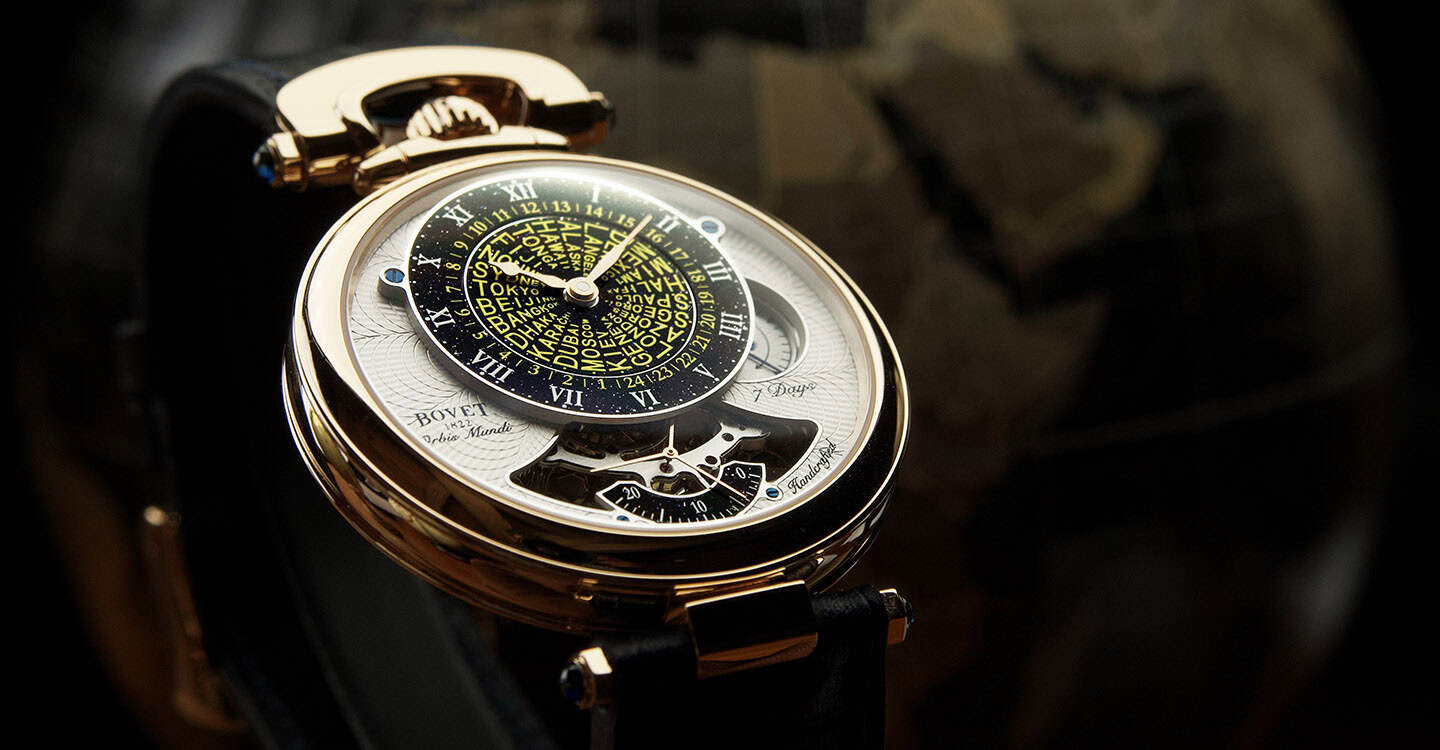 A stunning Bovet timepiece featuring intricate dial details and luxurious craftsmanship.